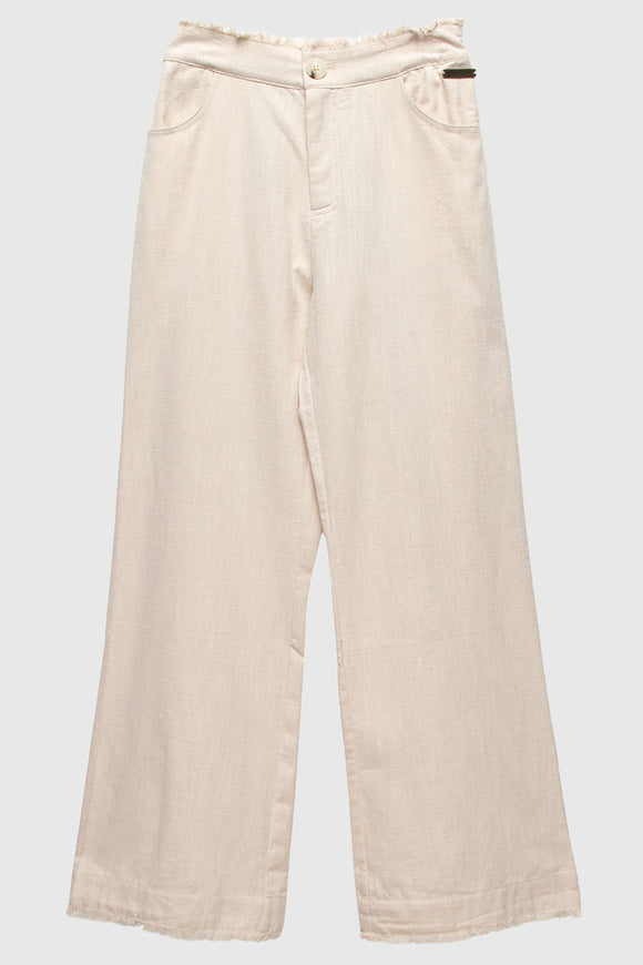 Pantalón Esme Orgánico Beige Mujer