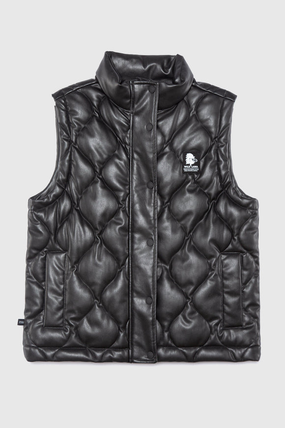 Parka Aines Sin Mangas Reciclada Negro Mujer