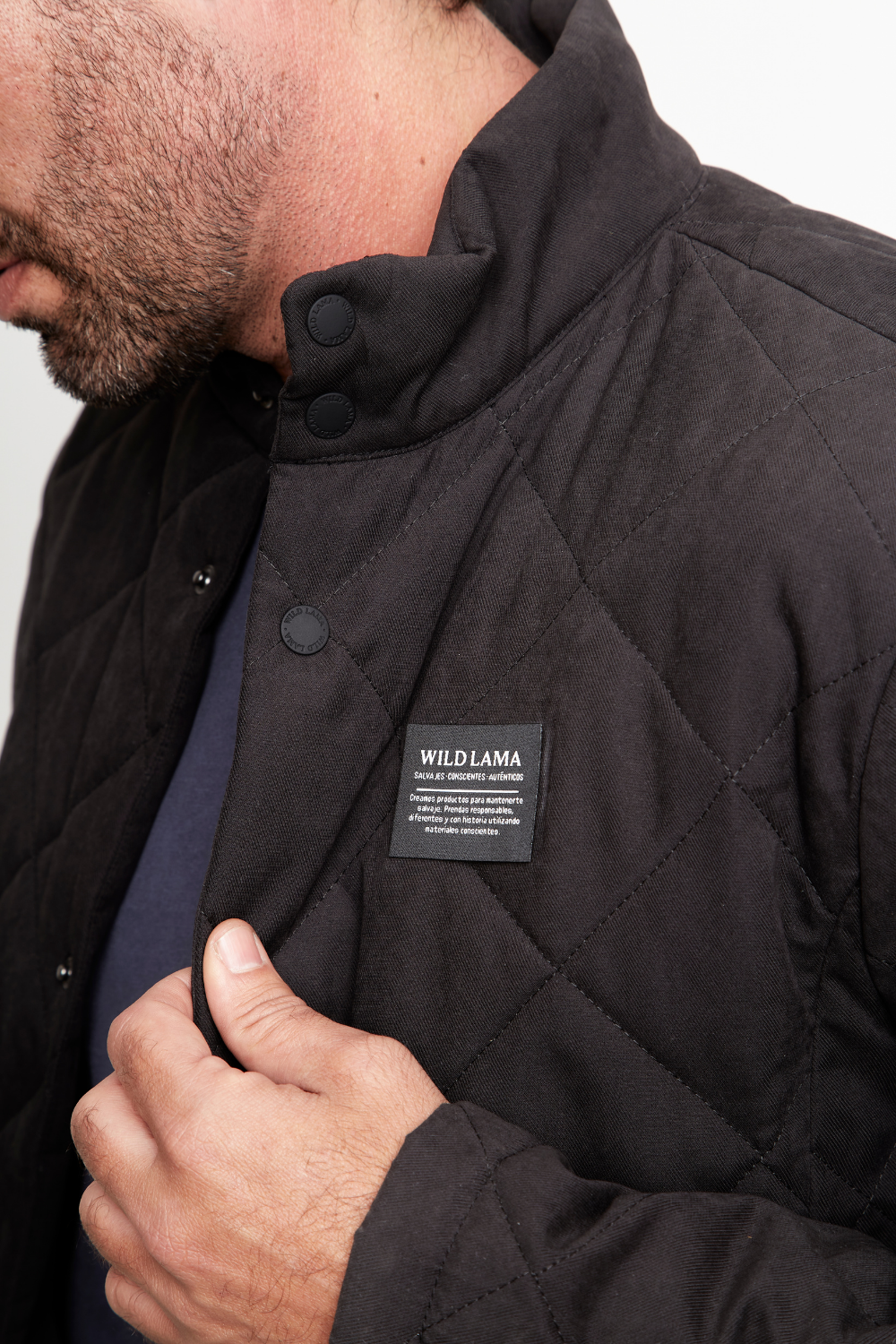 Parka Baker Reciclada Negro Hombre