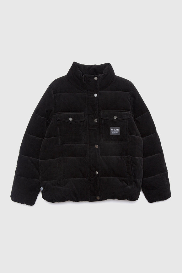 Parka Chic Puffa Orgánica Negra Mujer