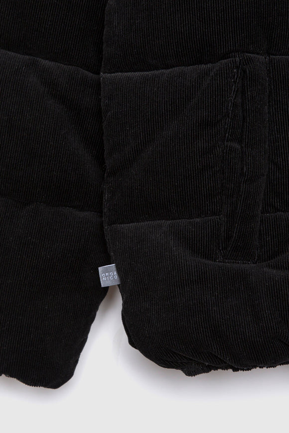 Parka Chic Puffa Orgánica Negra Mujer