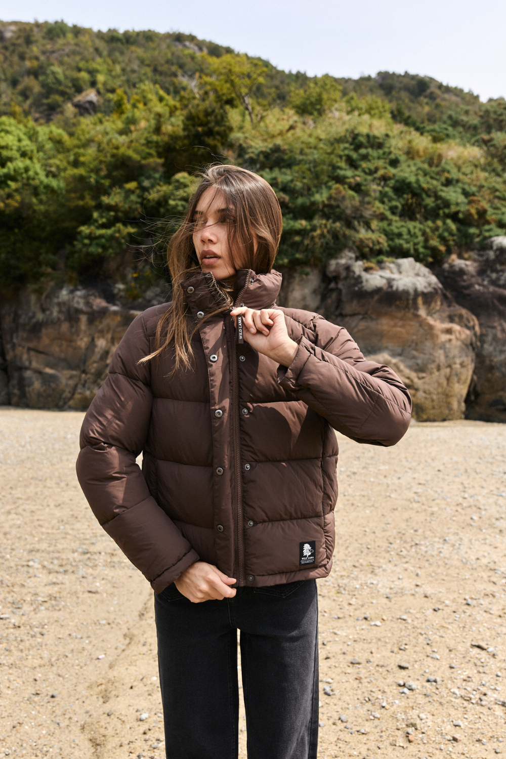 Parka Essential Reciclada Café Mujer