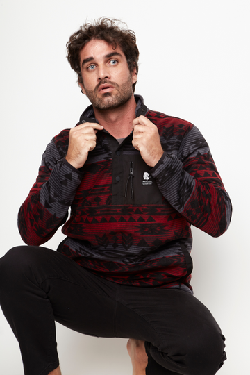 Polar Lava Reciclado Burdeo Full Print Hombre - 0