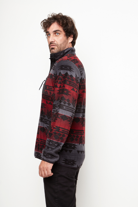 Polar Lava Reciclado Burdeo Full Print Hombre