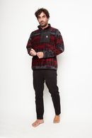 Polar Lava Reciclado Burdeo Full Print Hombre-7