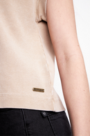 Polera Elis Orgánica Beige Mujer-5