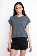Polera Elis Orgánica Petróleo Mujer-1