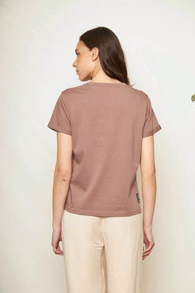 Polera Mira Orgánica Rosada Mujer - 0