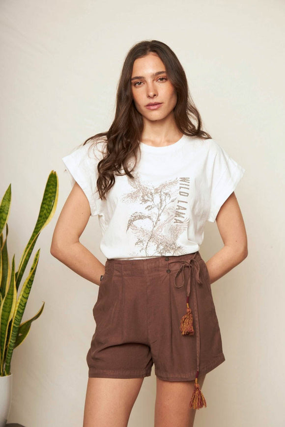 Polera Nirva Orgánica Blanca Mujer