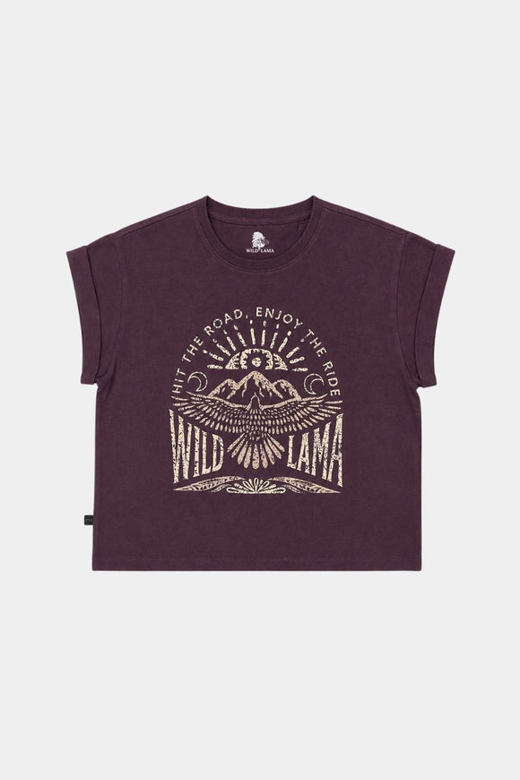 Polera Nirva Orgánica Burdeo Mujer