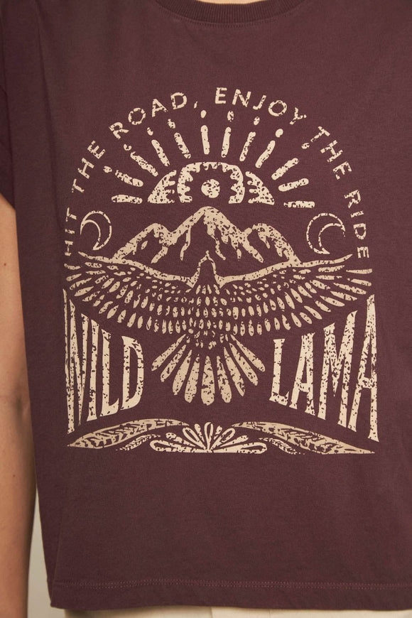 Polera Nirva Orgánica Burdeo Mujer