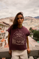 Polera Nirva Orgánica Burdeo Mujer-1