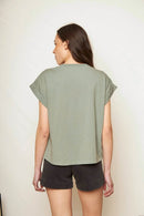Polera Nirva Orgánica Verde Mujer-4