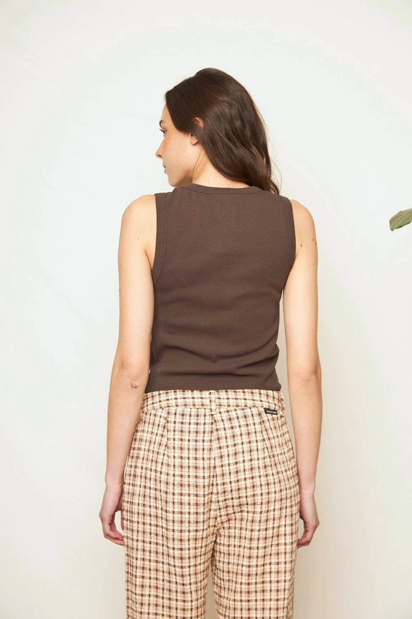 Polera Popy Orgánica Café Mujer