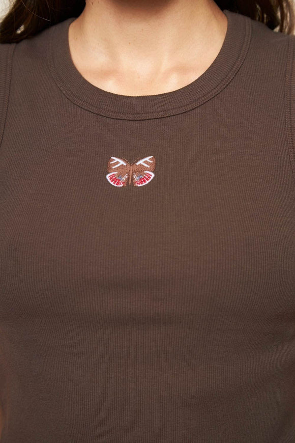 Polera Popy Orgánica Café Mujer