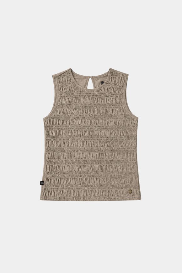 Polera Seris Orgánica Beige Mujer