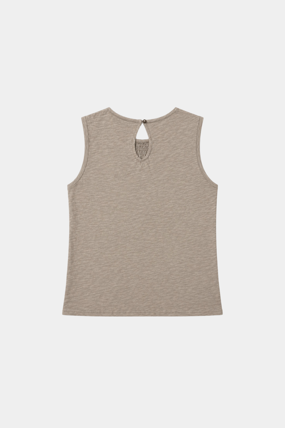Polera Seris Orgánica Beige Mujer