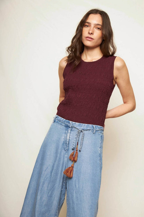 Polera Seris Orgánica Morada Mujer