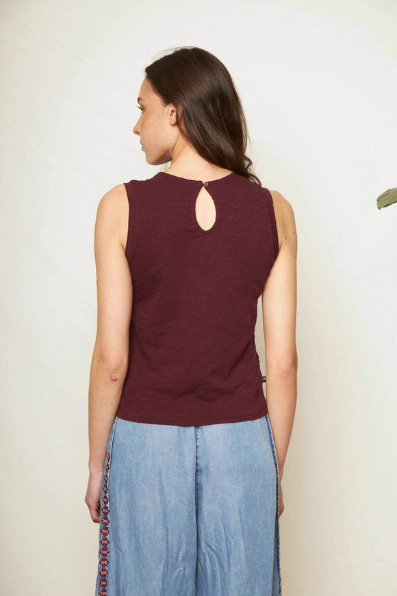 Polera Seris Orgánica Morada Mujer