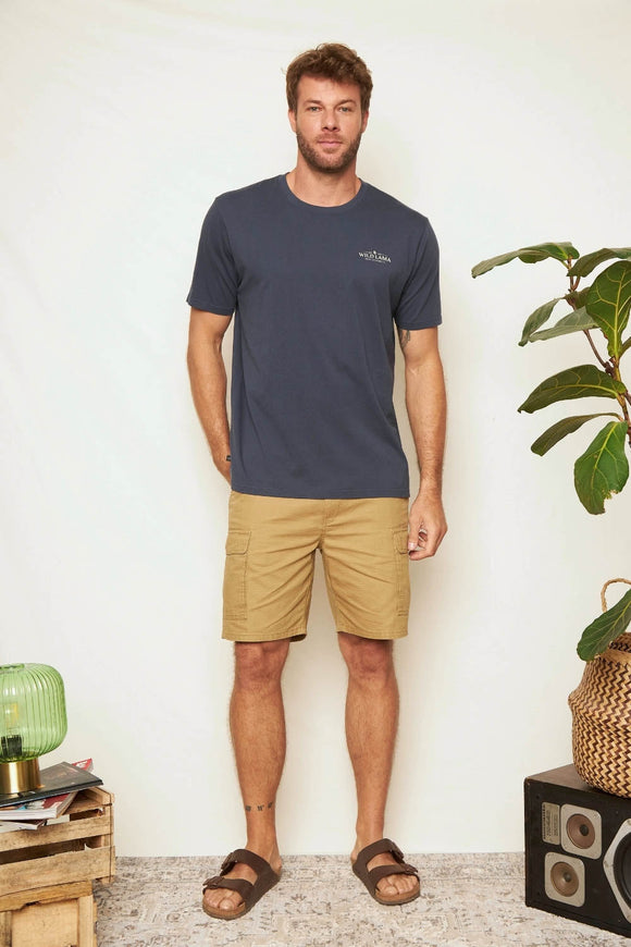 Polera Soles Orgánica Azul Hombre