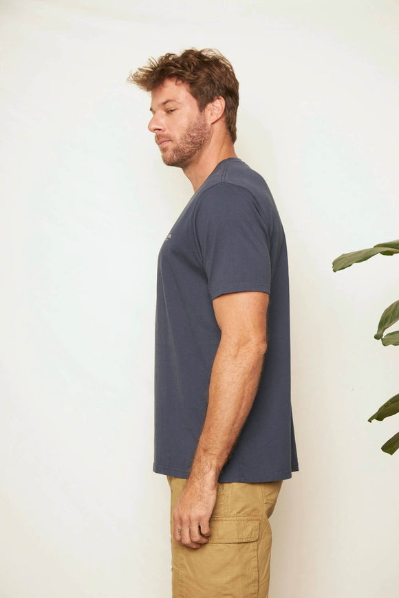 Polera Soles Orgánica Azul Hombre