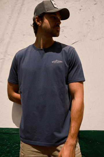 Polera Soles Orgánica Azul Hombre