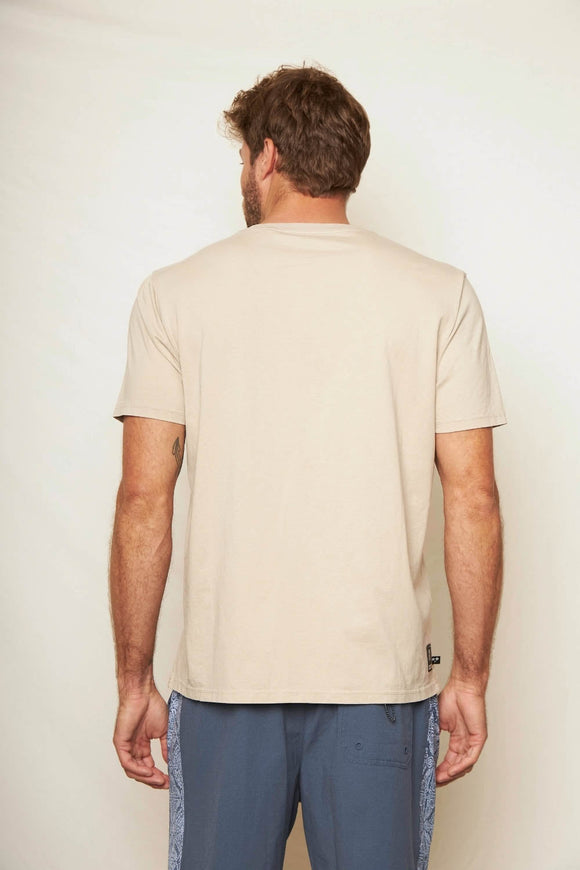 Polera Soles Orgánica Beige Hombre