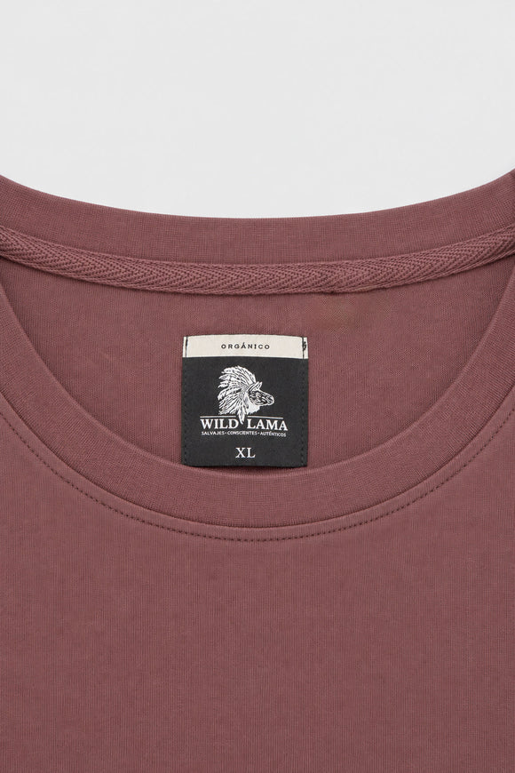 Polera Bat Parche Orgánica Burdeo Puma Hombre