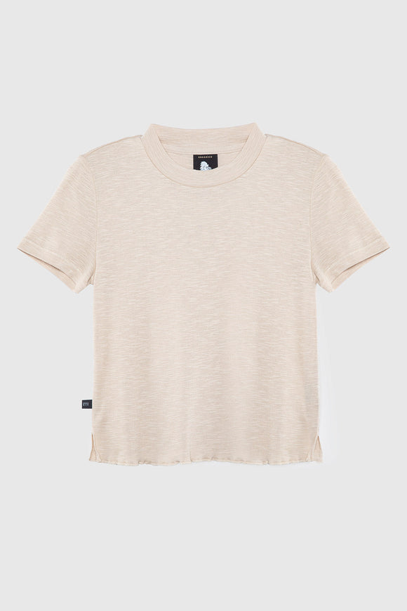 Polera Hilia Orgánica Beige Mujer