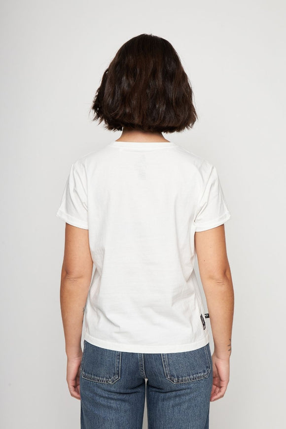 Polera Mira Orgánica Blanca Mujer