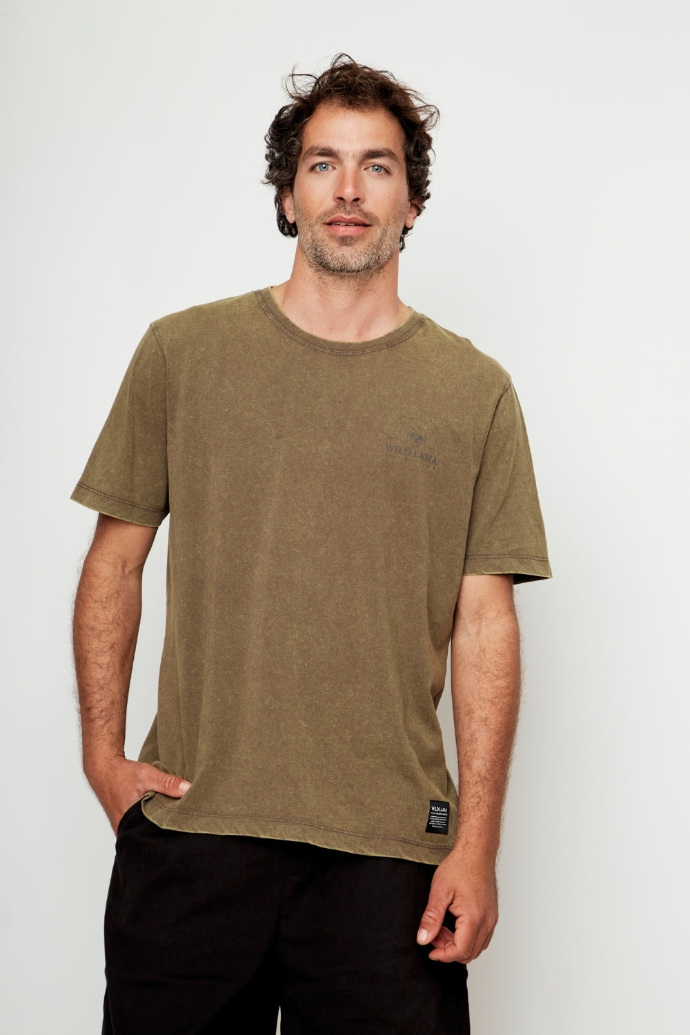 Polera Soles Orgánica Verde Hombre