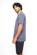 Polera Bat Orgánica Azul Hombre-3