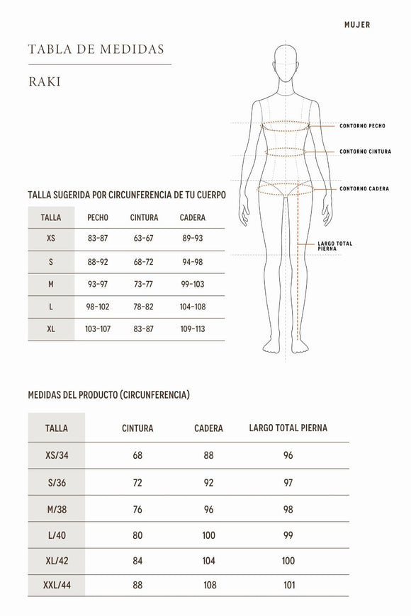 Pantalón Raki Beige Mujer