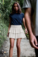 Falda Short Jopi Orgánico Beige Mujer-1