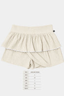 Falda Short Jopi Orgánico Beige Mujer-8