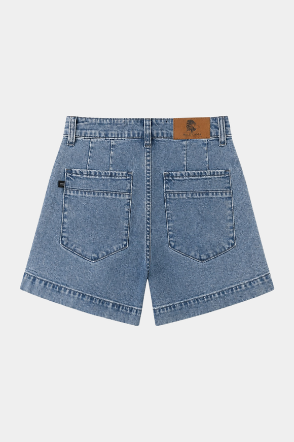 Short Nix Orgánico Denim Azul Mujer