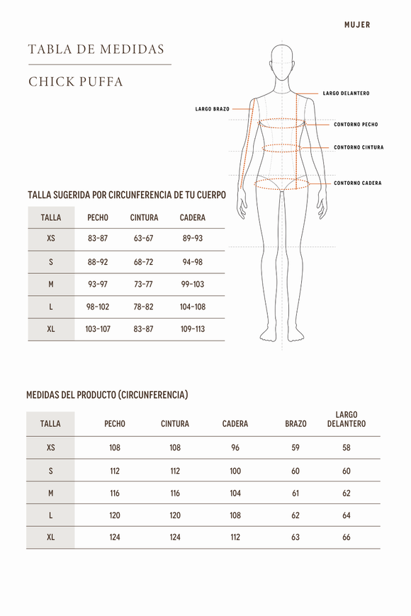 Parka Chic Puffa Orgánica Tofu Mujer