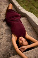 Vestido Elba Reciclado Burdeo Mujer-1