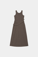 Vestido Elba Reciclado Café Mujer-7