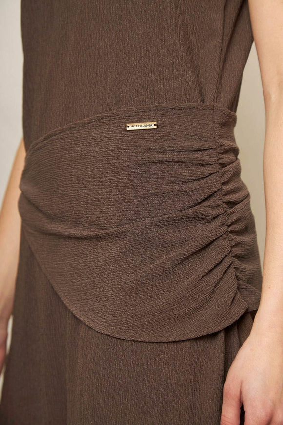 Vestido Elba Reciclado Café Mujer
