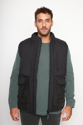 Polar Bayo Sin Mangas Reciclado Negro Hombre - 0
