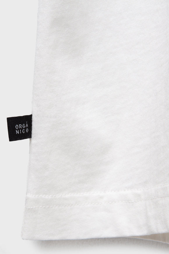 Polera Genovesa Orgánica Blanca Mujer