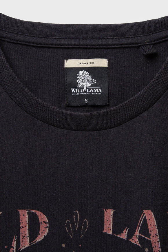 Polera Genovesa Orgánica Negra Mujer