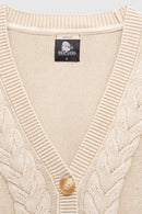 Cardigan Sani Orgánico Beige Mujer-7