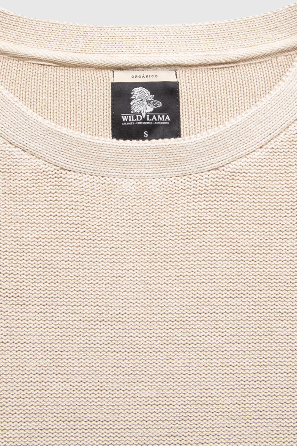 Sweater Viga Orgánico Beige Mujer