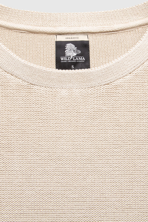 Sweater Viga Orgánico Beige Mujer