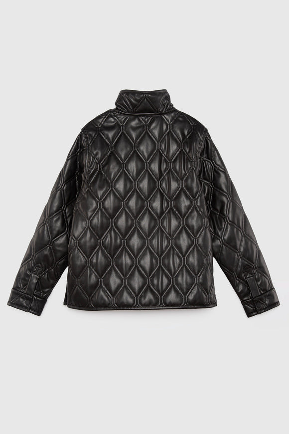 Parka Nita PU Reciclada Negro Mujer