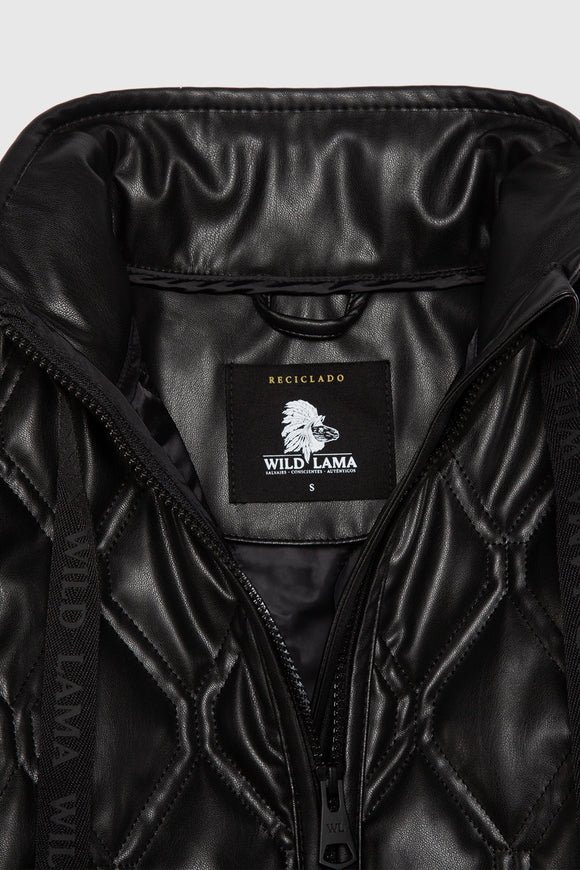 Parka Nita PU Reciclada Negro Mujer