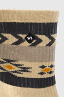 Calcetin Urbano Roku Orgánico Tribal Beige-2