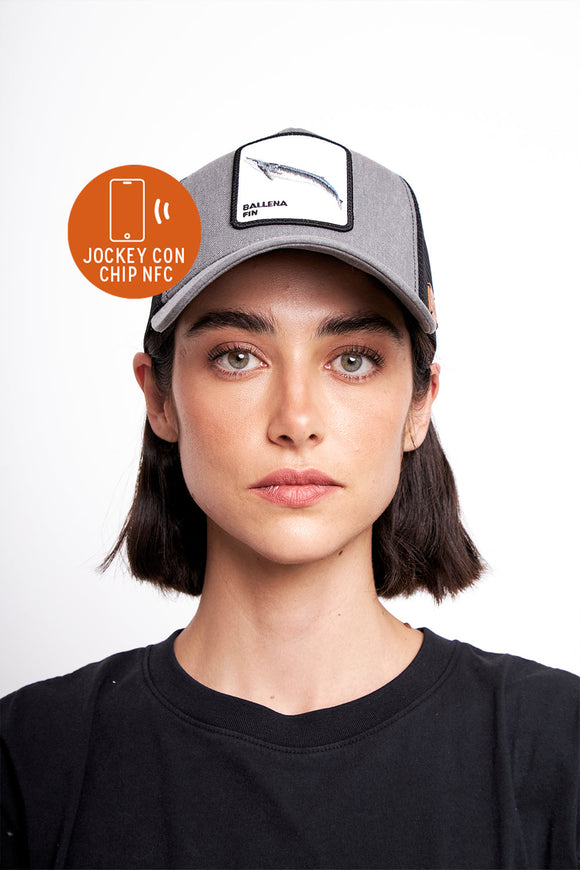 Jockey Ballena Fin Orgánico Gris Lavado CHIP NFC